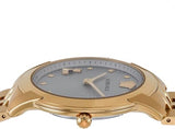 Versace Audrey Quartz Grey Dial Gold Steel Strap Watch for Women - VELR00719