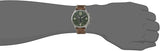 Tissot T Sport Chrono XL Green Dial Brown Leather Strap Watch For Men - T116.617.36.097.00