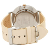 Coach Perry White Dial White Leather Strap Watch for Women - 14503117