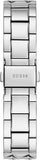 Guess Rumour Quartz Black Dial Silver Steel Strap Watch For Women - GW0613L1