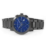 Burberry The City Navy Blue Dial Black Steel Strap Watch for Men - BU9365