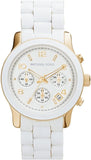 Michael Kors Runway White Dial White Steel Strap Watch for Women - MK5145