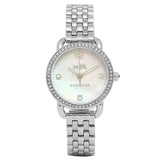 Coach Delancey Mother of Pearl Dial Silver Steel Strap Watch for Women - 14502477