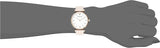 Emporio Armani Gianni T Bar Quartz White Dial Beige Leather Strap Watch For Women - AR1927