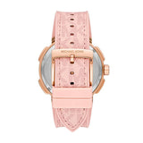 Michael Kors Sidney Multifunction White Dial Pink Silicone Strap Watch For Women - MK7222