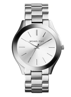 Michael Kors Slim Runway Silver Dial Silver Stainless Steel Strap Watch for Women - MK3178