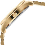 Michael Kors Lexington Quartz Gold Dial Gold Steel Strap Watch For Men - MK8947