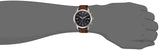 Fossil Townsman Chronograph Black Dial Brown Leather Strap Watch for Men  - FS5280