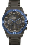 Guess Sport Analog Grey Dial Grey Steel Strap Watch for Men - W0377G5