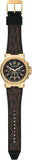 Michael Kors Dylan Chronograph Black Dial Brown Rubber Strap Watch For Men - MK8904