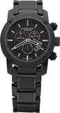 Burberry Sport Chronograph Black Dial Black Steel Strap Watch for Men - BU7703