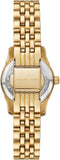 Michael Kors Lexington Pave Three-Hand Green Dial Gold Steel Strap Watch for Women - MK4842