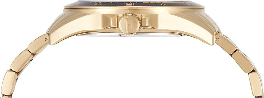 Tommy Hilfiger Sport White Dial Gold Steel Strap Watch for Men - 1791365