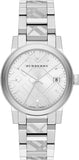 Burberry The City Silver Dial Silver Steel Strap Watch for Men - BU9037