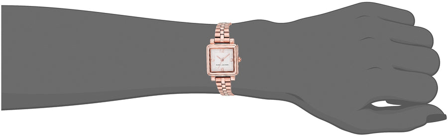 Marc Jacobs Vic Silver Dial Rose Gold Steel Strap Watch for Women - MJ3530