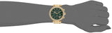 Michael Kors Parker Chronograph Green Dial Gold Steel Strap Watch for Women - MK6263