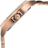 Michael Kors Lennox Three Hand Crystals Rose Gold Dial Rose Gold Steel Strap Watch For Women - MK6992