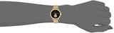 Michael Kors Portia Black Dial Gold Steel Strap Watch for Women - MK3788