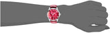 Gucci G-Timeless Mother of Pearl Red Dial Red Leather Strap Watch For Women - YA1264041