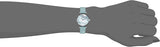 Emporio Armani Gianni T Bar Mother Of Pearl Blue Dial Blue Leather Strap Watch For Women - AR1959