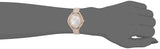 Swarovski Crystalline Aura Silver Dial Beige Leather Strap Watch for Women - 5519450