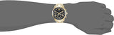 Guess Horizon Chronograph Black Dial Gold Steel Strap Watch For Men - W0379G4