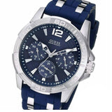 Guess Oasis Multifunction Blue Dial Two Tone Steel Strap Watch for Men- W0366G2