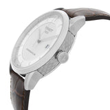 Tissot Luxury Powermatic 80 Silver Dial Brown Leather Strap Watch For Men - T086.407.16.031.00