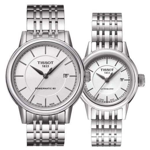 Tissot Carson Powermatic 80 Silver Dial Silver Steel Strap Watch For Men - T085.407.11.011.00