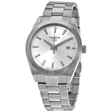 Tissot Gentleman Silver Dial Silver Steel Strap Watch For Men - T127.410.11.031.00