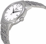 Tissot Carson Steel White Dial Silver Steel Strap Watch For Men - T085.410.11.011.00