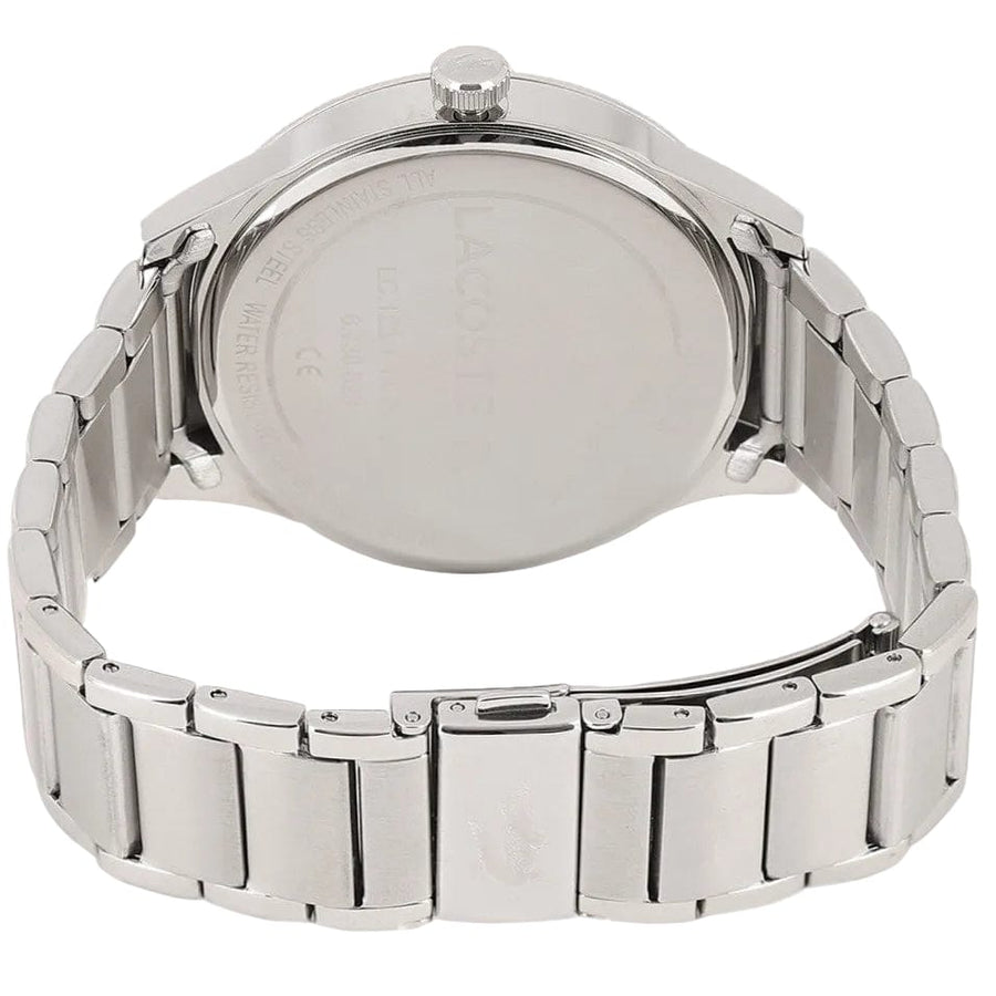 Lacoste Continental Blue Dial Silver Steel Strap Watch for Men - 2011022