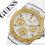 Guess Zena Analog White Dial White Rubber Strap Watch For Women - W1094L1