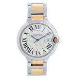 Cartier Ballon Bleu De Cartier Silver Dial Two Tone Steel Strap Watch for Men - W2BB0031