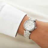 Michael Kors Parker Silver Dial Silver Steel Strap Watch for Women - MK5615