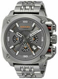 Diesel BAMF Chronograph Gray Dial Gray Steel Strap Watch For Men - DZ7344