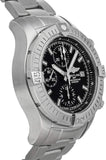 Breitling Avenger Chronograph 43 Black Dial Silver Steel Strap Watch for Men - A13385101B1A1