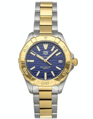 Tag Heuer Aquaracer Blue Dial Two Tone Steel Strap Watch for Women - WBD1325.BB0320