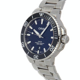 Oris Aquis Date Blue Dial Silver Steel Strap Watch for Men - 0173377304135-0782405PEB