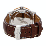 Breitling Navitimer Automatic 41mm White Dial Brown Leather Strap Mens Watch - U17326241G1P1