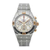 Breitling Chronomat B01 42 White Dial Silver Steel Strap Watch for Men - IB0134101G1A1