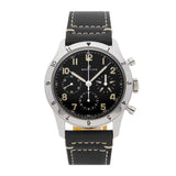 Breitling Avi Ref. 765 1953 Re-Edition Black Dial Black Leather Strap Watch for Men - AB0920131B1X1