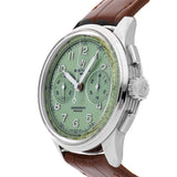 Breitling Premier B09 Chronograph 40 Green Dial Brown Leather Strap Watch for Men - AB0930D31L1P1