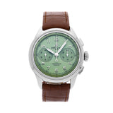 Breitling Premier B09 Chronograph 40 Green Dial Brown Leather Strap Watch for Men - AB0930D31L1P1