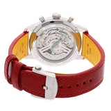 Breitling Top Time B01 Ford Thunderbird White Dial Red Leather Strap Watch for Men - AB01766A1A1X1