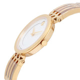 Movado Esperanza 28mm Mother of Pearl Dial Gold Steel Strap Watch For Women - 0607054