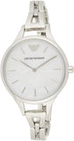 Emporio Armani Aurora Mother Of Pearl White Dial Silver Steel Strap Watch For Women - AR11054