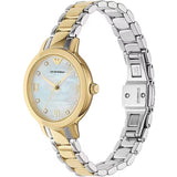 Emporio Armani Mia Quartz Mother of Pearl Dial Two Tone Steel Strap Watch For Women - AR11524