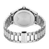 Gucci G Timeless Grey Dial Silver Steel Strap Watch For Men - YA126441