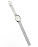 Calvin Klein Incentive White Dial White Leather Strap Watch for Women - K3P231L6